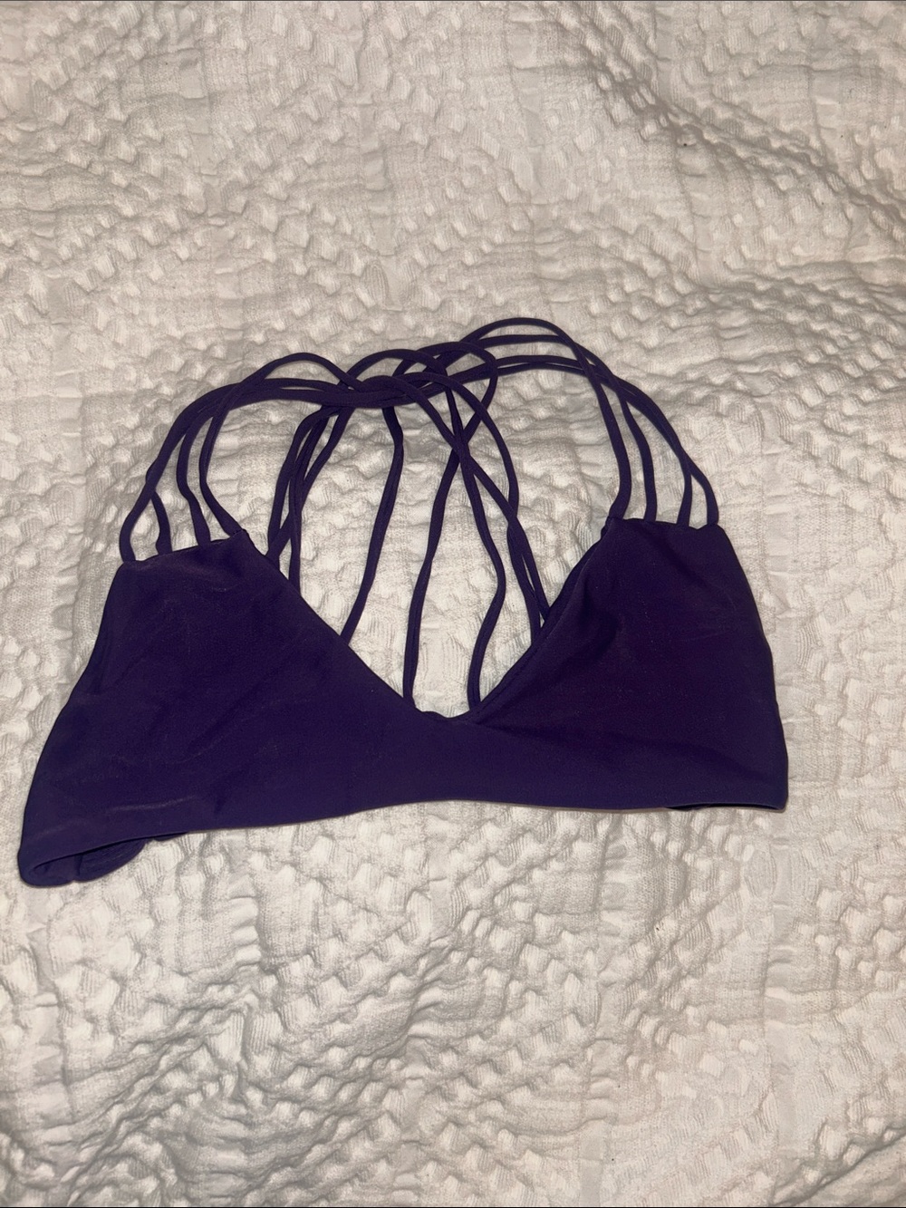 Mikoh Deep Purple Strappy Swim Top